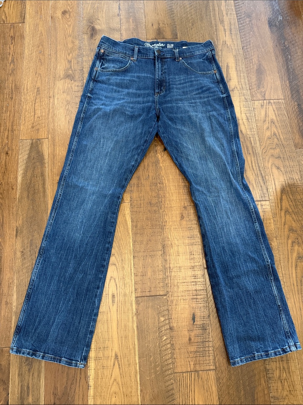 Wrangler Men's Blue Bootcut Jeans